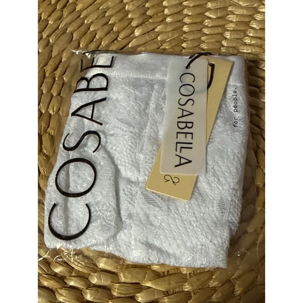 Cosabella Never Say Never Italian Thong White Lace Men's Size L Made in Italy